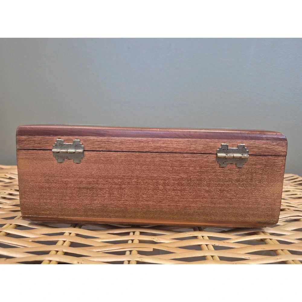 Lane Vintage 1995 Cedar Chest Jewelry Box Patty Butters Doves Heart Folk Art